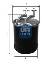 Filtr paliwa UFI 24.077.00