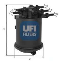 Filtr paliwa UFI 24.086.00