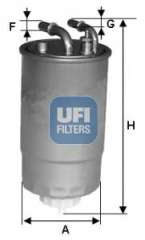 Filtr paliwa UFI 24.099.00