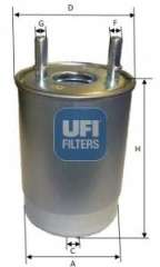 Filtr paliwa UFI 24.108.00