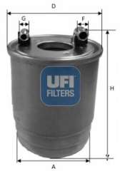 Filtr paliwa UFI 24.111.00