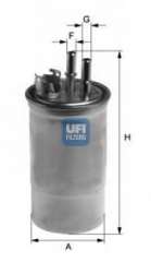Filtr paliwa UFI 24.433.00