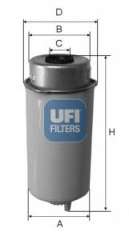 Filtr paliwa UFI 24.464.00