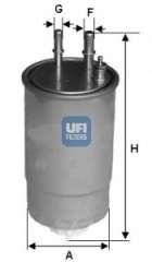 Filtr paliwa UFI 24.ONE.01