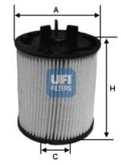 Filtr paliwa UFI 26.023.00