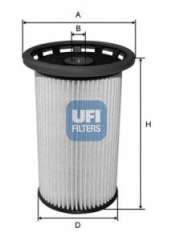 Filtr paliwa UFI 26.026.00