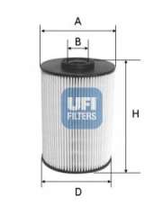 Filtr paliwa UFI 26.037.00