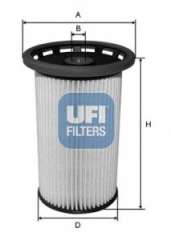 Filtr paliwa UFI 26.038.00