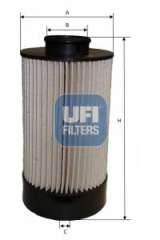 Filtr paliwa UFI 26.072.00