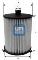 Filtr paliwa UFI 26.073.00