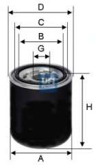 Wkład filtra powietrza systemu pneumatycznego UFI 27.259.00