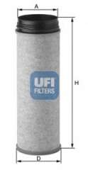 Dodatkowy filtr powietrza UFI 27.649.00