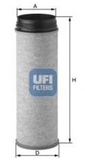 Dodatkowy filtr powietrza UFI 27.A04.00
