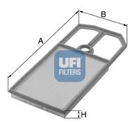 Filtr powietrza UFI 30.124.00