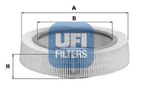 Filtr powietrza UFI 30.800.00
