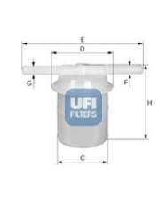 Filtr paliwa UFI 31.005.00