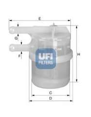 Filtr paliwa UFI 31.020.00