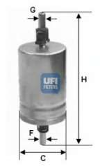 Filtr paliwa UFI 31.510.00