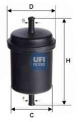 Filtr paliwa UFI 31.512.00