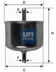 Filtr paliwa UFI 31.528.00