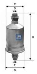 Filtr paliwa UFI 31.532.00