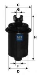Filtr paliwa UFI 31.551.00