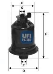 Filtr paliwa UFI 31.579.00