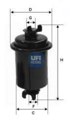 Filtr paliwa UFI 31.588.00