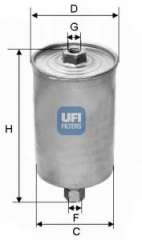 Filtr paliwa UFI 31.594.00