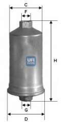 Filtr paliwa UFI 31.595.00