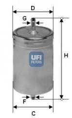 Filtr paliwa UFI 31.611.00