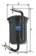 Filtr paliwa UFI 31.636.00