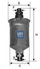 Filtr paliwa UFI 31.658.00