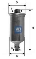 Filtr paliwa UFI 31.661.00