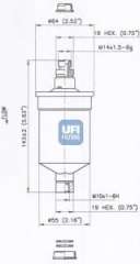 Filtr paliwa UFI 31.676.00