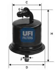Filtr paliwa UFI 31.724.00