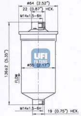 Filtr paliwa UFI 31.770.00