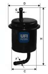 Filtr paliwa UFI 31.801.00