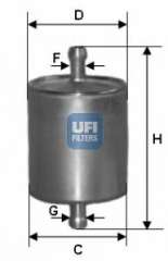 Filtr paliwa UFI 31.836.00