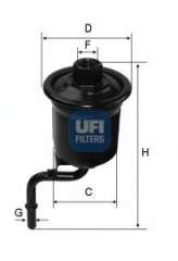 Filtr paliwa UFI 31.927.00