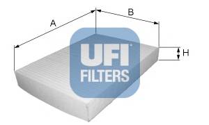 Filtr kabiny UFI 53.123.00