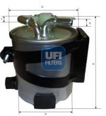 Filtr paliwa UFI 55.417.00