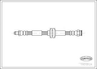 Przewód hamulcowy elastyczny CORTECO 19018124