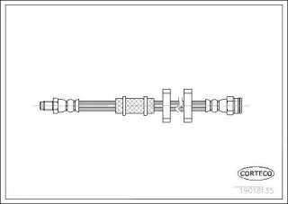Przewód hamulcowy elastyczny CORTECO 19018135