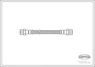 Przewód hamulcowy elastyczny CORTECO 19018136