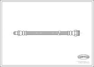 Przewód hamulcowy elastyczny CORTECO 19018165