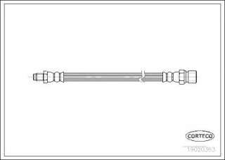 Przewód hamulcowy elastyczny CORTECO 19020363