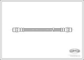 Przewód hamulcowy elastyczny CORTECO 19020655