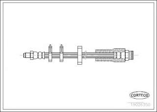 Przewód hamulcowy elastyczny CORTECO 19026350
