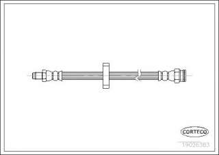 Przewód hamulcowy elastyczny CORTECO 19026383